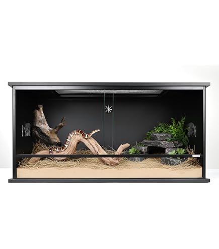 Amazon | Zoo Med ReptiBreeze LED Lights Deluxe Black Screen Cage